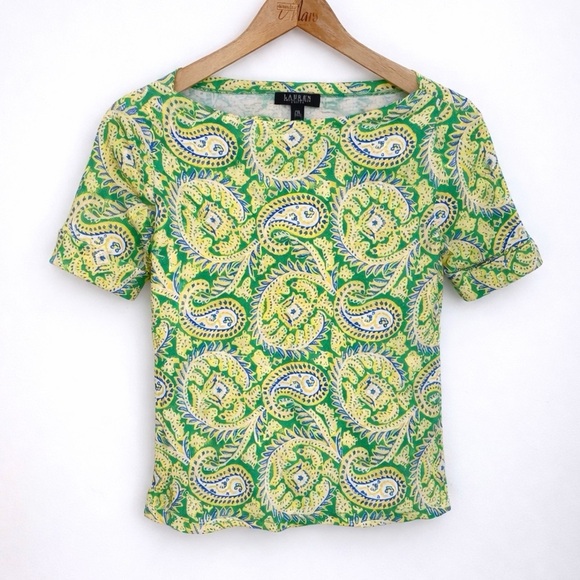 Ralph Lauren Tops - ⭐ 3 for $40 - Ralph Lauren Petite Paisley Cotton Top - Medium